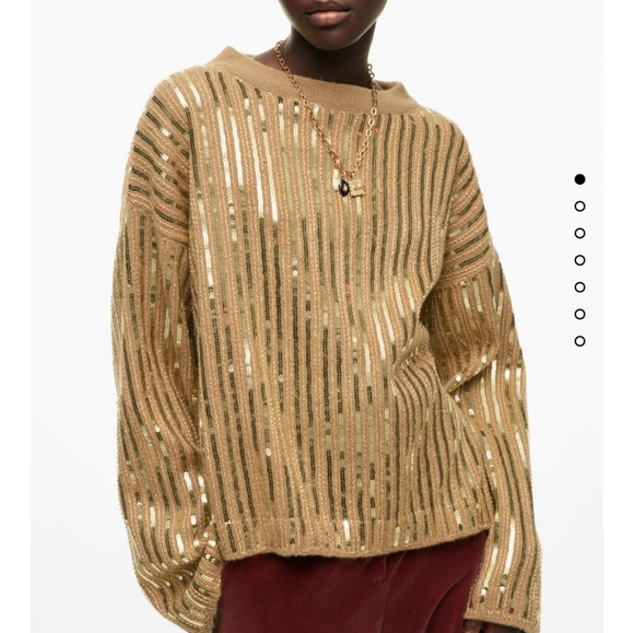 ZARA LIMITED EDITION SEQUIN SWEATER bloggers favorite
